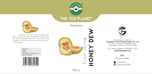 The Tea Planet Honey Dew Syrup 700 ml